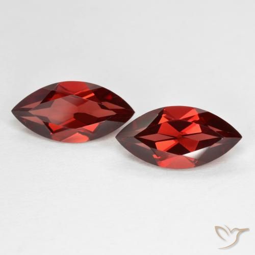 4.30ctw Naturale Ribes Rosso Granato Piropo, Taglio marquise, VVS