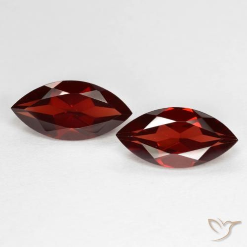 4.37ctw Naturale Rosso Sangue Profondo Granato Piropo, Taglio marquise, VVS-VS