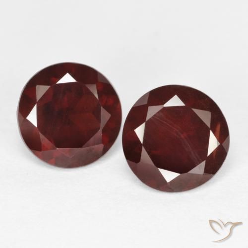 Granato piropo naturale rosso da 2,13 ct, taglio rotondo, VS-SI