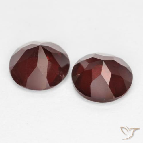 Granato piropo naturale rosso da 2,09 ct, taglio rotondo, VS-SI