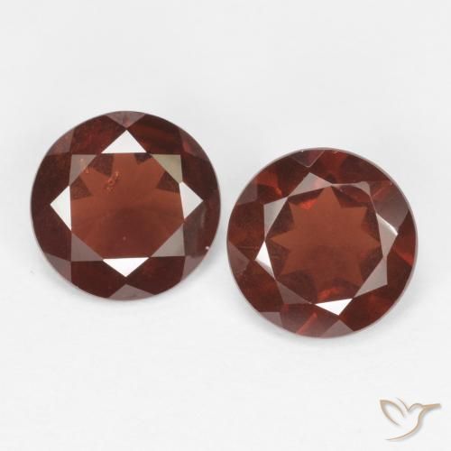 Granato piropo naturale rosso da 1,63 ct, taglio rotondo, VS
