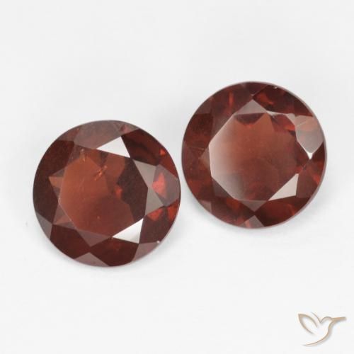 Granato piropo naturale rosso da 1,63 ct, taglio rotondo, VS