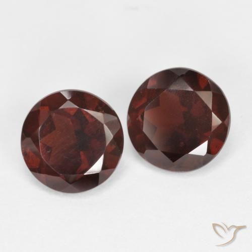 Granato piropo naturale rosso da 1,85 ct, taglio rotondo, VS