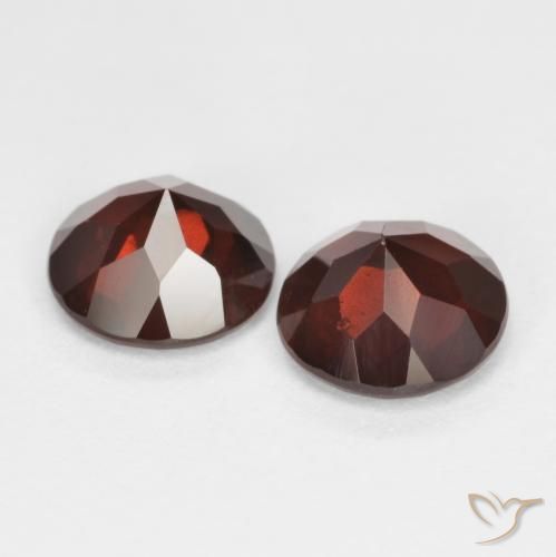 Granato piropo naturale rosso da 1,85 ct, taglio rotondo, VS