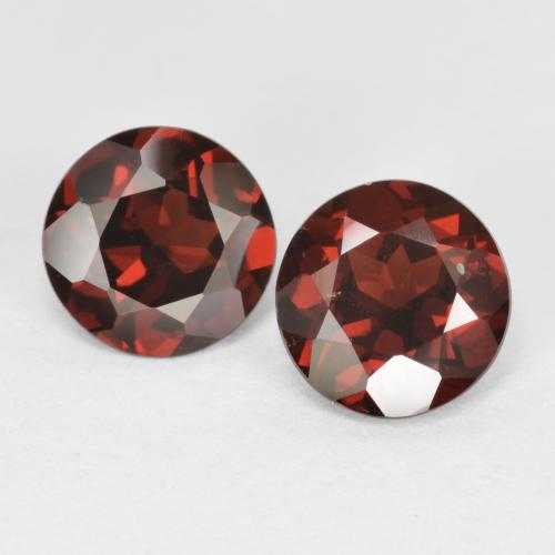 Granato piropo naturale rosso da 1,69 ct, taglio rotondo, VS