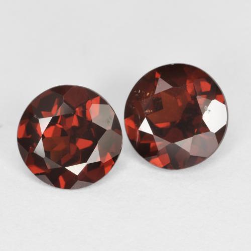 Granato piropo naturale rosso da 1,69 ct, taglio rotondo, VS