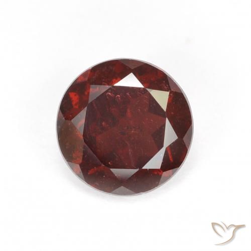 Granato Piropo Rosso scuro naturale da 1.70 ct, Taglio rotondo, VS