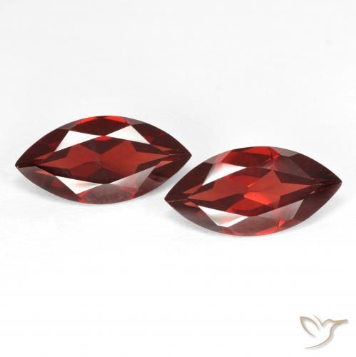 3.93ctw Naturale Rosso medio Granato Piropo, Taglio marquise, VVS-VS