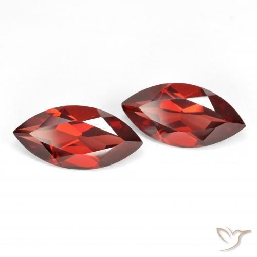 Gemme di Granato Piropo Sangria rossa naturale da 3.92 ct, Taglio marquise, VS