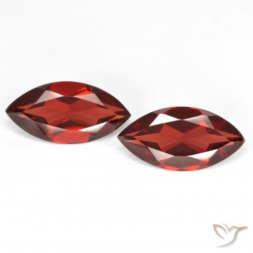3.75ctw Naturale Rosso medio Granato Piropo, Taglio marquise, VS