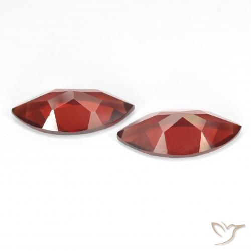 Gemme di Granato Piropo Rosso medio naturale da 3.75 ct, Taglio marquise, VS