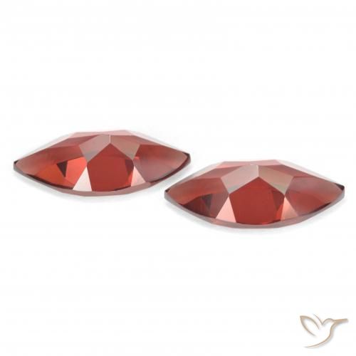Gemme di Granato Piropo Rosso medio naturale da 4.00 ct, Taglio marquise, VVS-VS