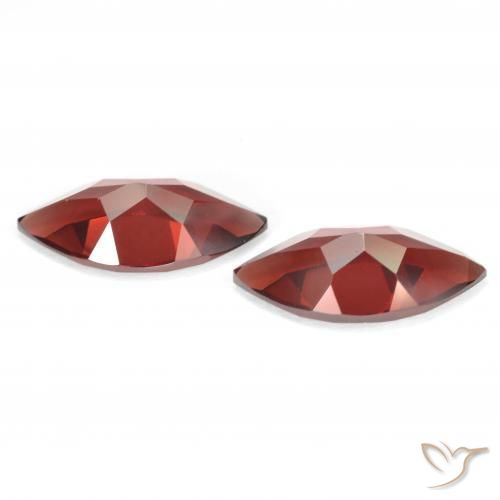 Gemme di Granato Piropo Sangria rossa naturale da 4.09 ct, Taglio marquise, VVS-VS