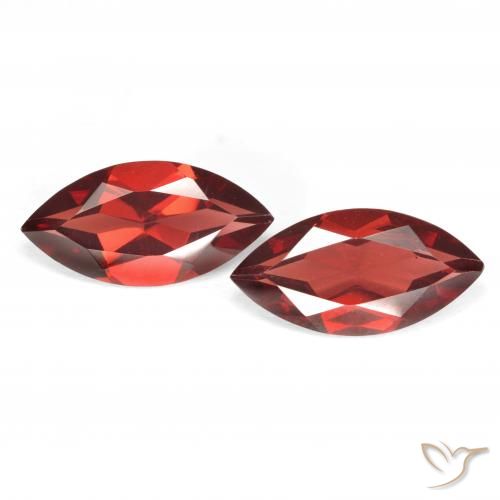 3.96ctw Naturale Rosso medio Granato Piropo, Taglio marquise, VVS-VS