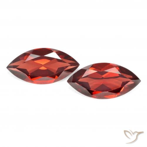 3.82ctw Naturale Rosso medio Granato Piropo, Taglio marquise, VVS-VS