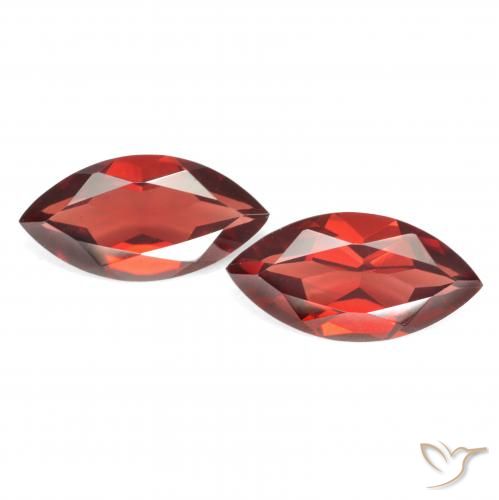 3.93ctw Naturale Rosso medio Granato Piropo, Taglio marquise, VVS-VS