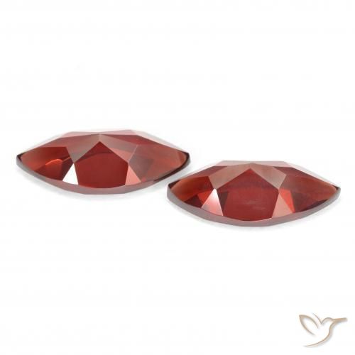 Gemme di Granato Piropo Rosso medio naturale da 4.17 ct, Taglio marquise, VVS-VS