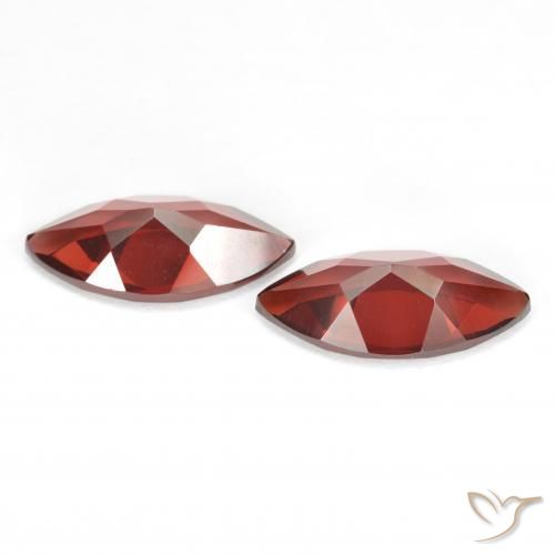 Gemme di Granato Piropo Sangria rossa naturale da 3.89 ct, Taglio marquise, VVS-VS