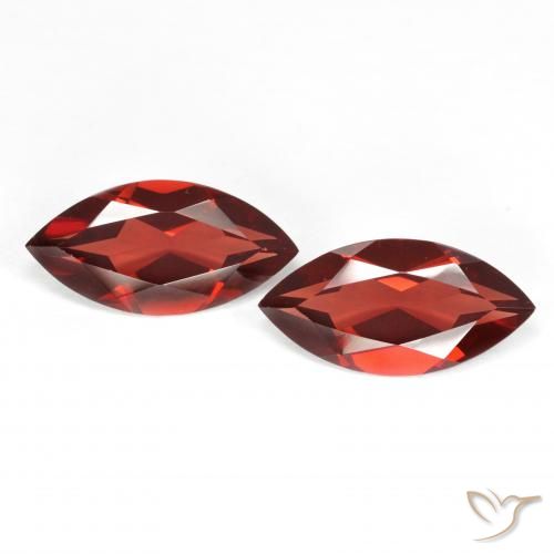 3.83ctw Naturale Sangria rossa Granato Piropo, Taglio marquise, VVS-VS