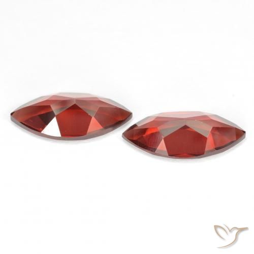Gemme di Granato Piropo Sangria rossa naturale da 3.83 ct, Taglio marquise, VVS-VS