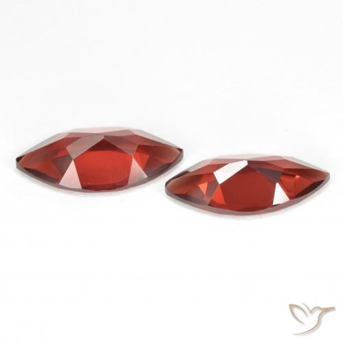 Gemme di Granato Piropo Sangria rossa naturale da 3.47 ct, Taglio marquise, VVS-VS