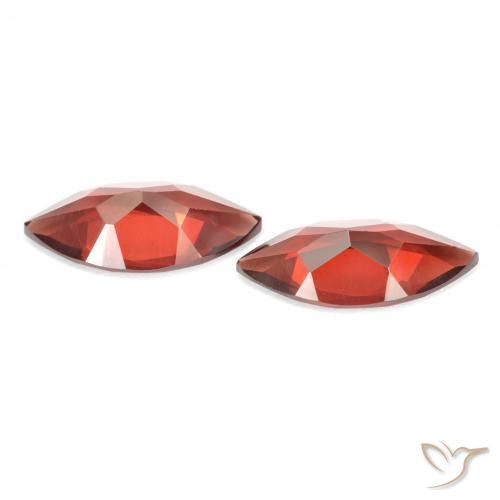 Gemme di Granato Piropo Sangria rossa naturale da 3.43 ct, Taglio marquise, VVS-VS