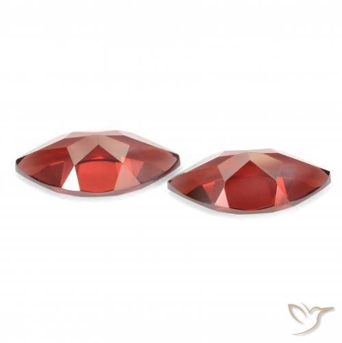 Gemme di Granato Piropo Sangria rossa naturale da 4.47 ct, Taglio marquise, VVS-VS