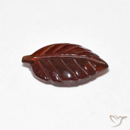 Granato Piropo Arancione rossastra naturale da 2.28 ct, Taglio a fantasia, Traslucido