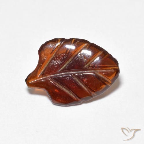 Granato Piropo Arancione rossastra naturale da 1.71 ct, Taglio a fantasia, Traslucido