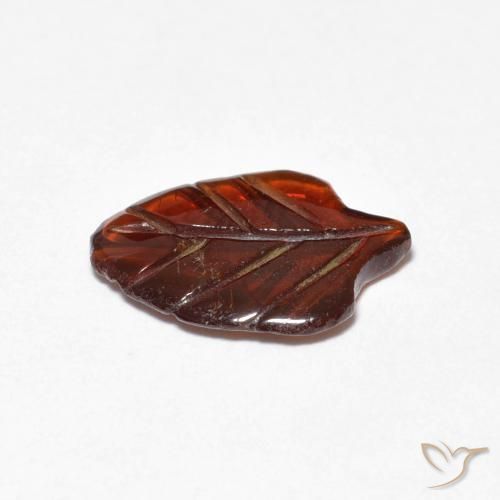 Granato Piropo Arancione rossastra naturale da 1.71 ct, Taglio a fantasia, Traslucido