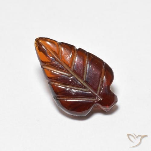 2.44ct Naturale Arancione rossastra Granato Piropo, Taglio a fantasia, Traslucido