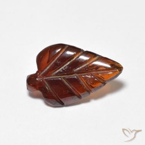 Granato Piropo Arancione rossastra naturale da 2.44 ct, Taglio a fantasia, Traslucido