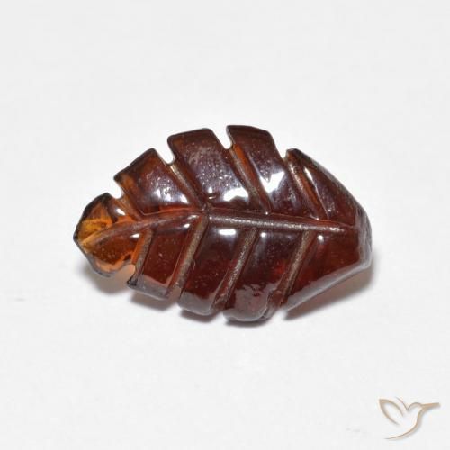 Granato Piropo Arancione scuro naturale da 2.62 ct, Taglio a fantasia, Traslucido