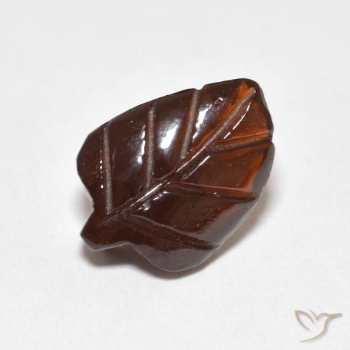Granato Piropo Arancione rossastra naturale da 3.61 ct, Taglio a fantasia, Traslucido