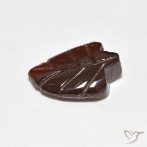 Granato Piropo Arancione rossastra naturale da 3.61 ct, Taglio a fantasia, Traslucido