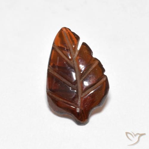1.70ct Naturale Arancione scuro Granato Piropo, Taglio a fantasia, Traslucido