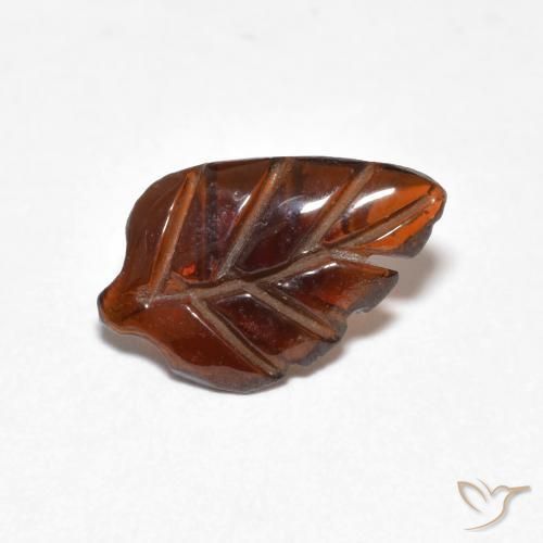 Granato Piropo Arancione scuro naturale da 1.70 ct, Taglio a fantasia, Traslucido