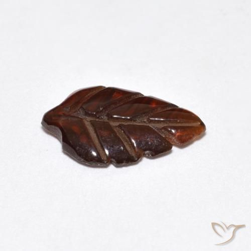 Granato Piropo Arancione scuro naturale da 1.70 ct, Taglio a fantasia, Traslucido