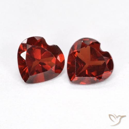 1.04ctw Naturale Sangue rosso Granato Piropo, Cuore, VVS-VS