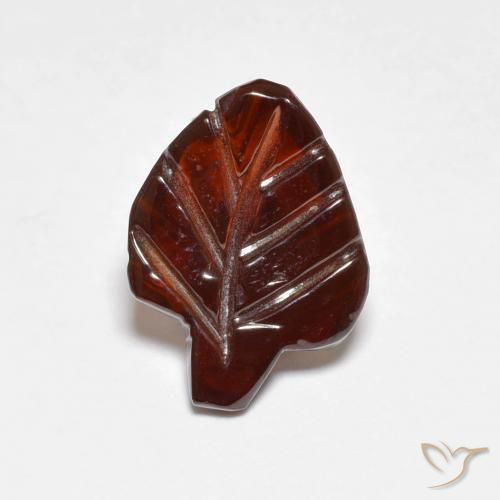 2.79ct Naturale Arancione scuro Granato Piropo, Taglio a fantasia, Traslucido