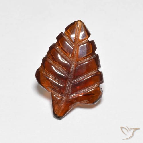 2.82ct Naturale Arancione scuro Granato Piropo, Taglio a fantasia, Traslucido