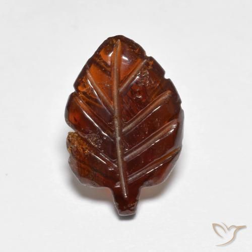 Granato Piropo Arancione rossastra naturale da 2.89 ct, Taglio a fantasia, Traslucido