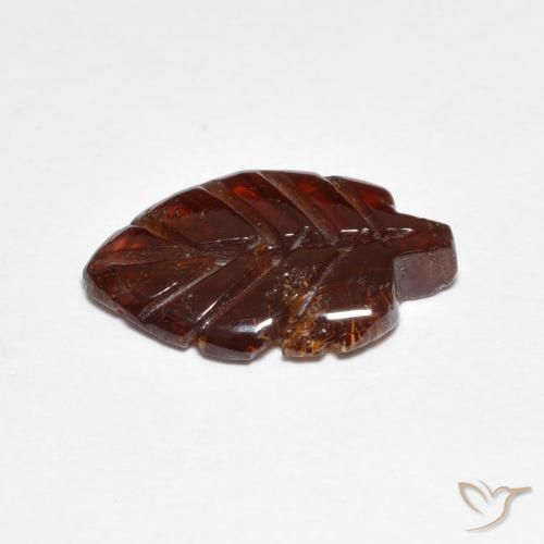 Granato Piropo Arancione rossastra naturale da 2.89 ct, Taglio a fantasia, Traslucido