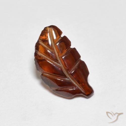 Granato Piropo Arancione rossastra naturale da 1.78 ct, Taglio a fantasia, Traslucido