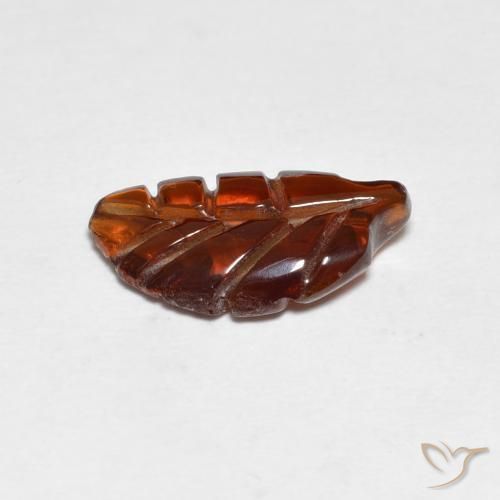 Granato Piropo Arancione rossastra naturale da 1.78 ct, Taglio a fantasia, Traslucido