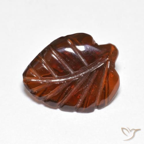 3.24ct Naturale Arancione scuro Granato Piropo, Taglio a fantasia, Traslucido