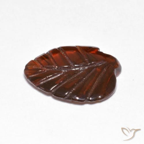 Granato Piropo Arancione scuro naturale da 3.24 ct, Taglio a fantasia, Traslucido