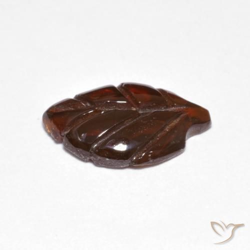 Granato Piropo Arancione scuro naturale da 2.72 ct, Taglio a fantasia, Traslucido