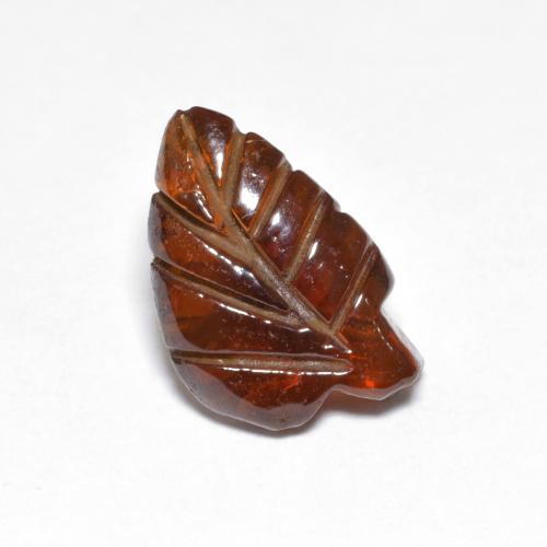 Granato piropo naturale arancione da 3,35 ct, forma fantasia, traslucido