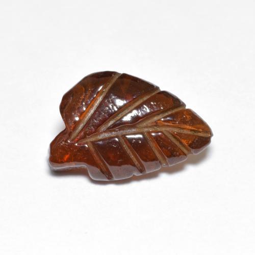 Granato piropo naturale arancione da 3,35 ct, forma fantasia, traslucido